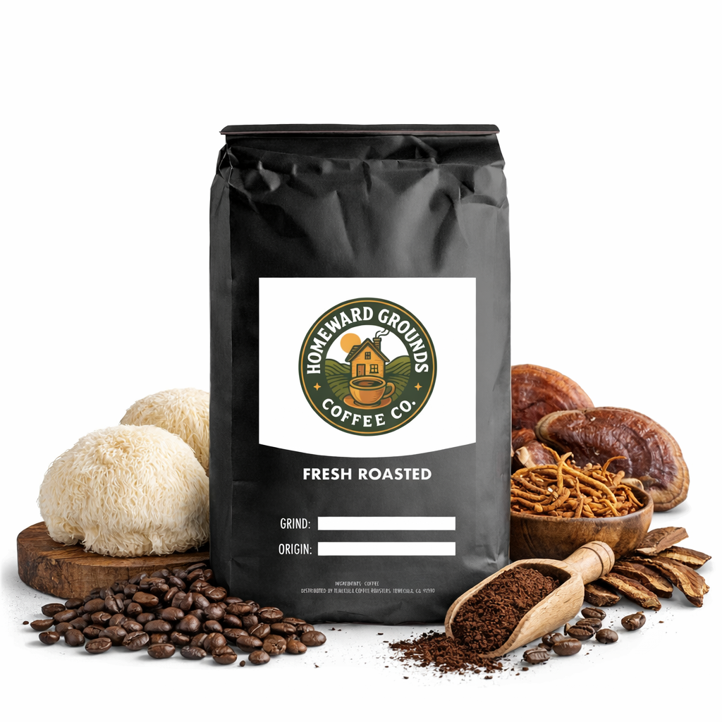 Coffee with Mushrooms Dark Roast Blend